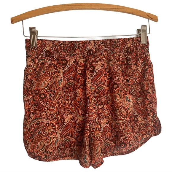 Forever 21 | Contemporary High Waisted Lounge Shorts | Orange/Red | Size Small - Picture 3 of 5